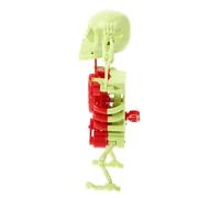 minkissy Wind Up Skeleton Fun Halloween Table Ornament Novelty Skeleton Dancing Clockwork for All Ages for Parties and Desktop Decor