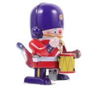 minkissy Wind-up Soldier Percussionist Cartoon Clockwork Plaything for Cute Spring-driven Drummer Robot for Easter Halloween Christmas Party Favors and Educational Crawling Guide
