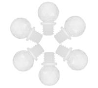 minkissy Wine Bottle Stoppers with Visually Appealing Appearance 6pcs with Airtight Seal, Acrylic and Silicone Material, Versatile Wine Plugs Elegant Design for Parties