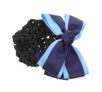 minkissy Women's Hair Bun Net Mesh Crochet Hairnet Hair Bows Clips for Professional Use