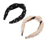 minkissy Womens Headbands Set Wide Knotted Pearl Hair Bands Fashion Headband for Women Girls
