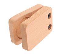 minkissy Wood and Metal Hand Percussion Castanet for Box Drum and Cajon Drum, Double Layer Design Delivering Precise Rhythmic Accents, for Street Performances and Acoustic Sets, Khaki