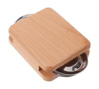 minkissy Wooden Castanet Rhythm Accessory for Cajon Drum with Consistent Bright Tone and Matte Wooden Finish, Spanish Style Musical Castanet for Live Shows and Performances, No Extra