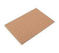 minkissy Wooden Foot Massage Mat with Pyramid-Shaped Design, Khaki, 30.00X20.00X1.70cm, for Gym and On the Go Foot Care and Relaxation