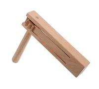 minkissy Wooden Handheld Castanet Instrument for Adults Portable Percussion for Parties Celebrations and Educational Use Durable Wooden Construction for Crisp Sound