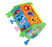 minkissy Wooden House Building Blocks for Shape and Matching Educational Detachable Learning Activity Playset for Cognitive Development and Social Skills Birthday