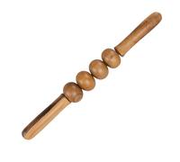 minkissy Wooden Massage Roller Muscle Roller Stick 4 Wheels Manual Body Massager for Trigger Point Therapy and Muscle Tension Relief at Home and Gym