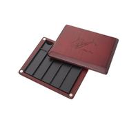 minkissy Wooden Reed Case for Clarinet Alto Saxophone Double-sided Storage Holds Reeds Drop-resistant Red Box for Bass Clarinet Tenor Sax Portable Protection for Moisture and Damage