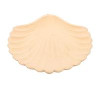 minkissy Wooden Shell Tray with Large Capacity, Multi-functional and Stable Fruit Tray Platter in Elegant Shell Shape, for Bedroom Or Makeup Room Storage and Display
