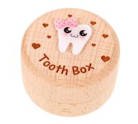 minkissy Wooden Tooth Box for Modern Minimalist Design Keepsake Storage for Lost Teeth Safe and Practical for Boys