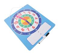 minkissy Writable Dry Erase Learning Clock for Educational Cognition with Numbers and Hands Portable Simulation Clock for Classroom Homeschooling and Home Practice