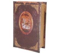 minkissy Xmas Bible Storage Box Wooden Christmas Decor Box for Party Favor Holiday Storage Containers Lids