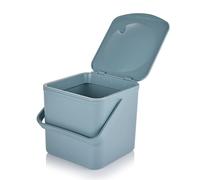 Minky 3.5L Caddy, Kitchen Food Waste Caddy, Recycle Bins for Kitchen, Multipurpose Storage Caddy, Removable Bag Retention Ring & Sturdy Handle, Choice of Colours, Made in the UK (Olivine, One Size)