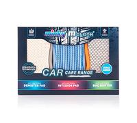 Minky 3 Pack M Cloth Car Cleaning Kit | Microfibre Valet Car Cleaning Gift Set | Auto Detailing Pad | Car Care