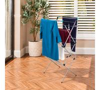 Minky Premium Sure Grip 3 Tier Verso Indoor Airer Stainless Steel Gunmetal Cloth
