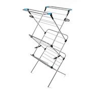 Minky Premium Sure Grip 3 Tier Verso Indoor Airer Stainless Steel Gunmetal Cloth