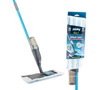 Minky Spray Mop, Floor Cleaner, 4 in 1 Floor Mop, Mops for Cleaning Floors, Spray Mops for Floors, Triple Action Pad, Blue