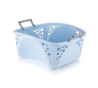 Minky 40L Stackable Laundry Basket, Stackable Washing Basket, Sturdy Foldable Handles, Easy Carry Hip Fit, Multipurpose & Durable Laundry Baskets, Made In The UK