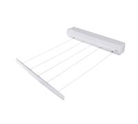 Minky 5 Line Retractable Washing Reel, 22 Metre Washing Line, Wall Mounted for Indoor Use, Clothes Line, White