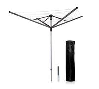 Minky Outdoor Rotary Airer, Alloy Steel, Silver, 60m