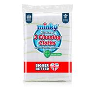 Minky Anti-Bac Cleaning Cloths - Pack Of 3 - Heavy Duty Cotton Rich Cleaning Cloths - Highly Absorbent Household Cleaning Cloths