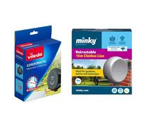 Minky Automatic Retractable Washing Line 15m Vileda Cordomatic Outdoor Dry Reel