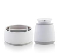 Minky Bathroom Bundle With XL Storage Caddy and Soap Dispenser, Electric Toothbrush Holder With 6 Compartments, Liquid Hand Soap Dispenser With Large Pump & Non Slip Rubber Feet, Made in the UK