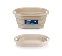 Minky Collapsible Washing Basket, 24L Foldable Laundry Basket