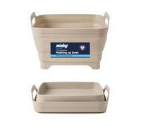 Minky Collapsible Washing up Bowl with Plug, 9L Multipurpose Basin