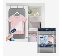 Minky Cushion Cloud Steam Pad, Garment Steamer Heat Mat for Clothes, Vertical Hanging Over Door Pad for Hand Held Steamer, Compact & Portable, Grey, 100 x 60 cm