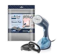 Minky Cushion Cloud Steam Pad and Minky Handheld Garment Steamer, Vertical Hanging Over Door Pad for Hand Held Steamer, Travel Iron with 250ml Water Tank & 30 Second Fast Heat-Up Time