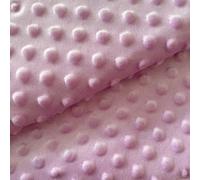 Minky Dot Fabric by The Yard DIY Making Supplies Quilting Patchwork Cushions Plush Fleece Fabric Minky Fabric for Blanket, Pillow Covers, Clothing Making,Sewing (Purple, 1 Yard)