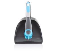 Minky Dustpan & Brush Set - Smart Sweep Cleaning Tool With Dual Bristles - Soft Grip & Rubber Lip For Efficient Floor Cleaning