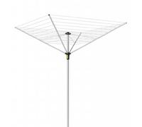 Minky Easy Breeze Rotary Airer | Easy Open Washing Line | 45 Meter 4 Arm Rotary Washing Line | Rotary Washing Lines Outdoor | Family Clothes Line | Fresh Air Dryer | Colour - Silver…