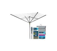 Minky Easybreeze 50m 4 Arm Outdoor Laundry & Accessories Bundle Zinc