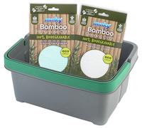 Minky Eco Cleaning Caddy and Cloths Set - Grey