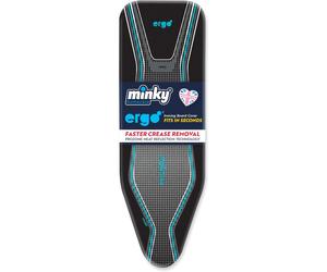 Minky Ergo Extra Thick Elasticated Replacement Ironing Board Cover, Black, 122 x 38 cm