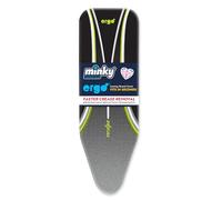 Minky Ergo Replacement Ironing Board Cover, Prozone Heat-Reflective Iron Board Cover, Elasticated Minky Ironing Board Cover, Extra Thick Felt Pad, 100% Cotton, Made in the UK