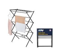Minky Extendable 3 Tier 8m Clothes Airer, Holds Up to 7kg, Hanger Corners