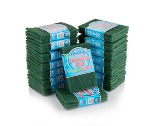Minky Extra Strong Scouring Pads Pack of 48, Anti-Bacterial and Anti-Grease Formulation, Extra Thick, Extra Strong & Lasts 6 Times Longer, Multipurpose and Reusable Cleaning Scouring Pads