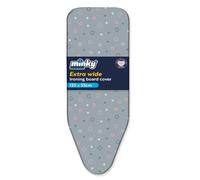Minky Extra Wide 135 x 55 cm Drawstring Ironing Board Cover, Made in the UK