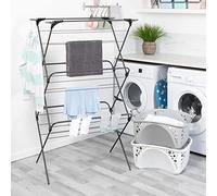 Minky Extra Wide 3 Tier 21m Clothes Airer, Holds Up to 21kg, Hanger Corners