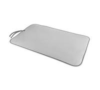 Minky Homecare Deluxe Ironing Mat - Portable Pad for Ironing - Large Surface 39.4 x 23.6 Inches - for Top of Dryer, Washer, Table Top - Metallic Silver