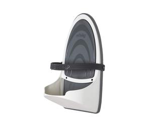Minky Homecare SureGRIP Heat Resistant Universal Iron Holder - Ironing Storage with Adjustable Safety Strap and Cable Management (White)