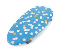 Minky Homecare Therma-Lite Space Saver Table Top Ironing Board (27.5 x 13.3 inches) Lightweight, Compact, Flat-Folding Feet, Steam Iron Table. Ideal for Condos & Trailers, Blue Spots