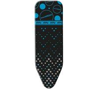Minky Hotspot Scorch Resistant Ironing Board Cover 122 x 38 cm, 100% Cotton with a Heat Reflective Coating, Elasticated Ironing Board Covers with Foam Padding, Made in the UK (Blue)