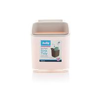 Minky Kitchen Sink Tidy | Sink Caddy With Removable Drip | Kitchen Sink Organiser With Dishcloth Holder Rack | Kitchen Storage Accessories | Sponge Holder For Kitchen Sink | Colour - Pink