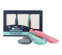 'Minky' M Cloth Anti-Bacterial Cleaning Pad 3 Pack - Grey, Pink, Green