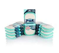 Minky M Cloth Anti-Bacterial Triple Action Cleaning Pad - 9 Pack, Anti-Bacterial Protection, Powerful High Density Microfibre, Non Scratch Technology, Dual Sided Powerful Cleaning, Grey (Teal)
