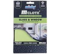 Minky M Cloth Glass & Window High Density Microfibre Cleaning Cloth Crystal Clear Streak-Free Finish, Removes Finger Marks, Smears & Streaks, Chemical-Free Eco Friendly Cleaning